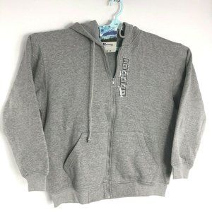 National Mens Full Zip Fleece Lining Thermal Hooded Winter Sweatshirt Oversize M